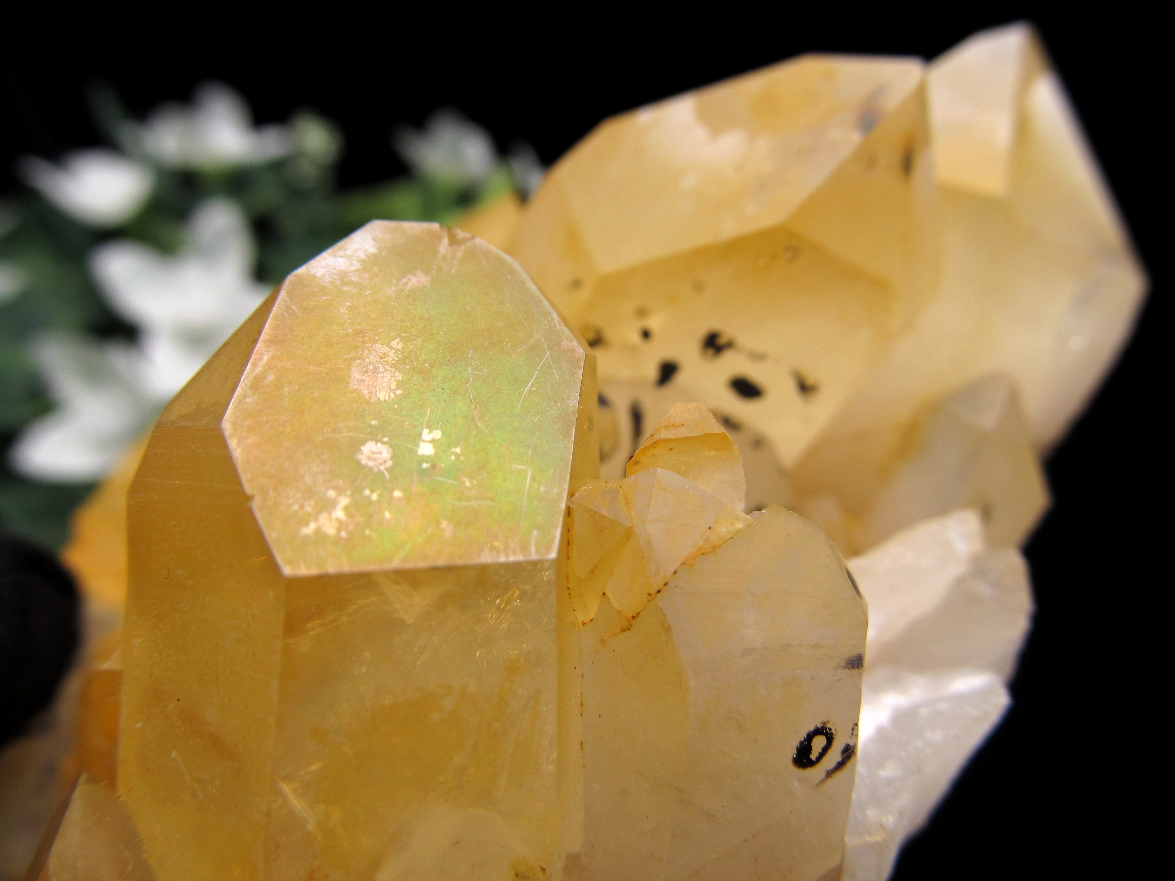 楽天市場】ゴールデンヒーラータンジェリンクォーツ クラスター