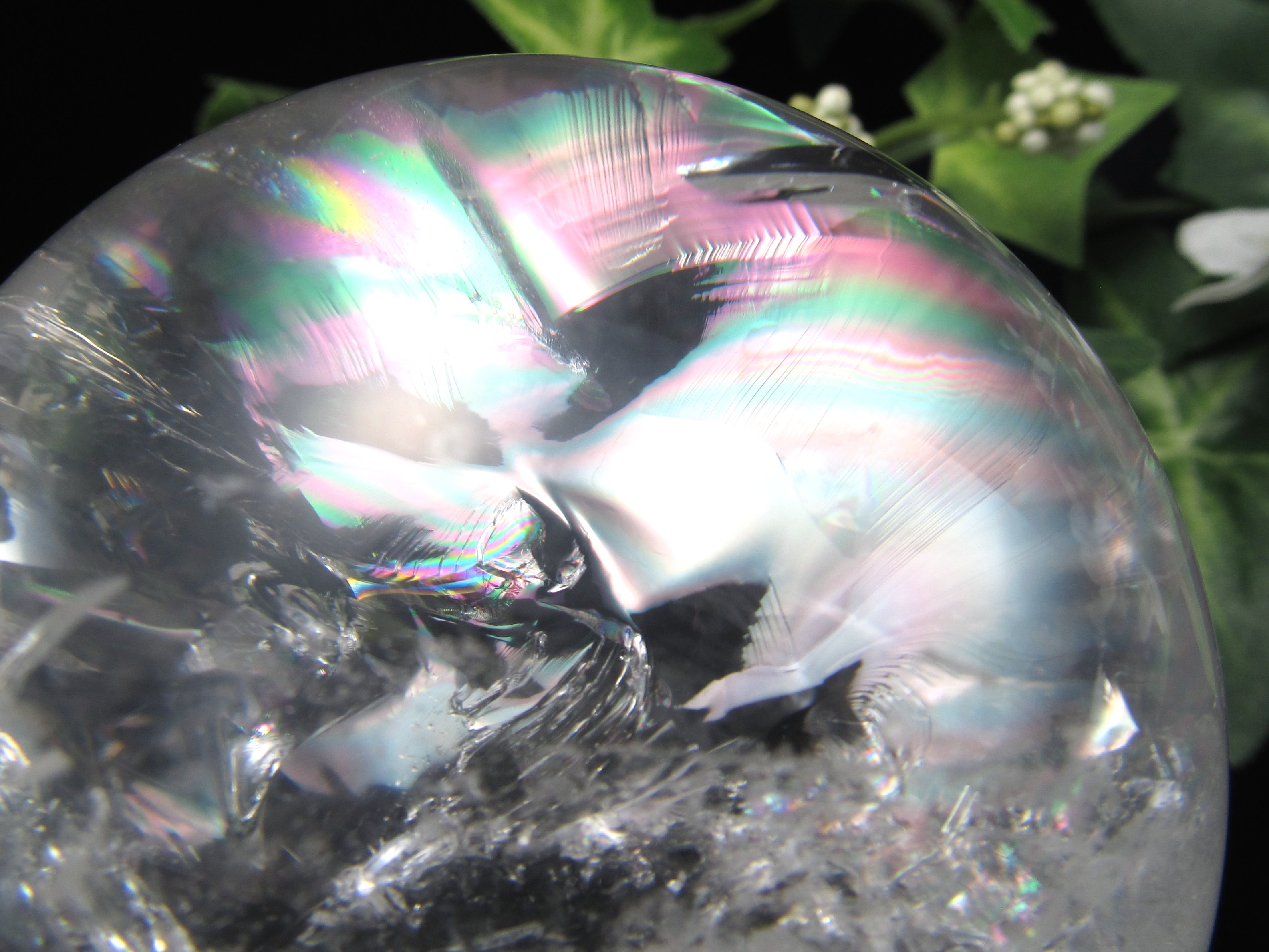 楽天市場】○全てを超える特大レインボー 巨大水晶丸玉【天然虹