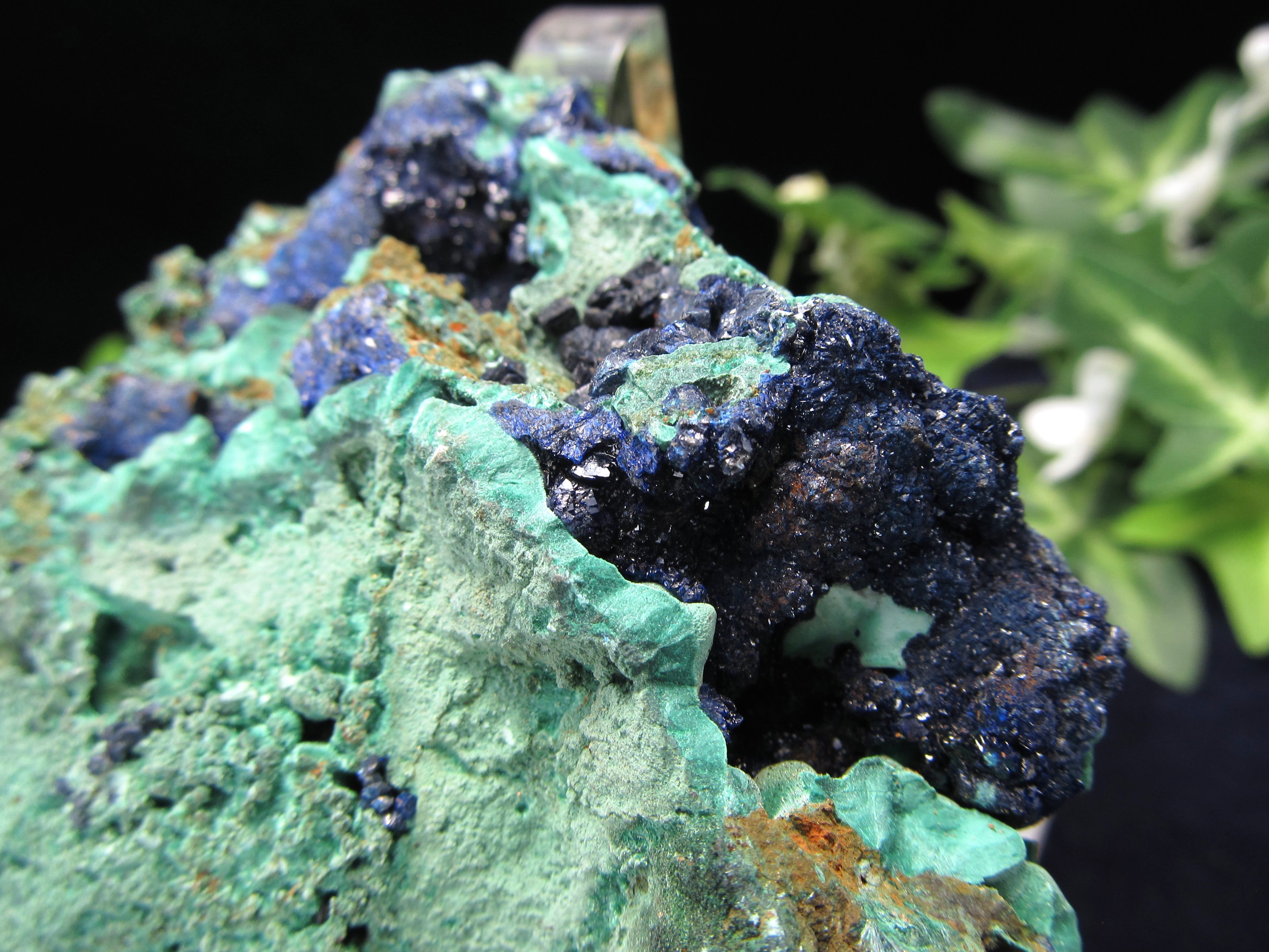 楽天市場】アズライト結晶withマラカイト原石 143g 天然石 しっかり