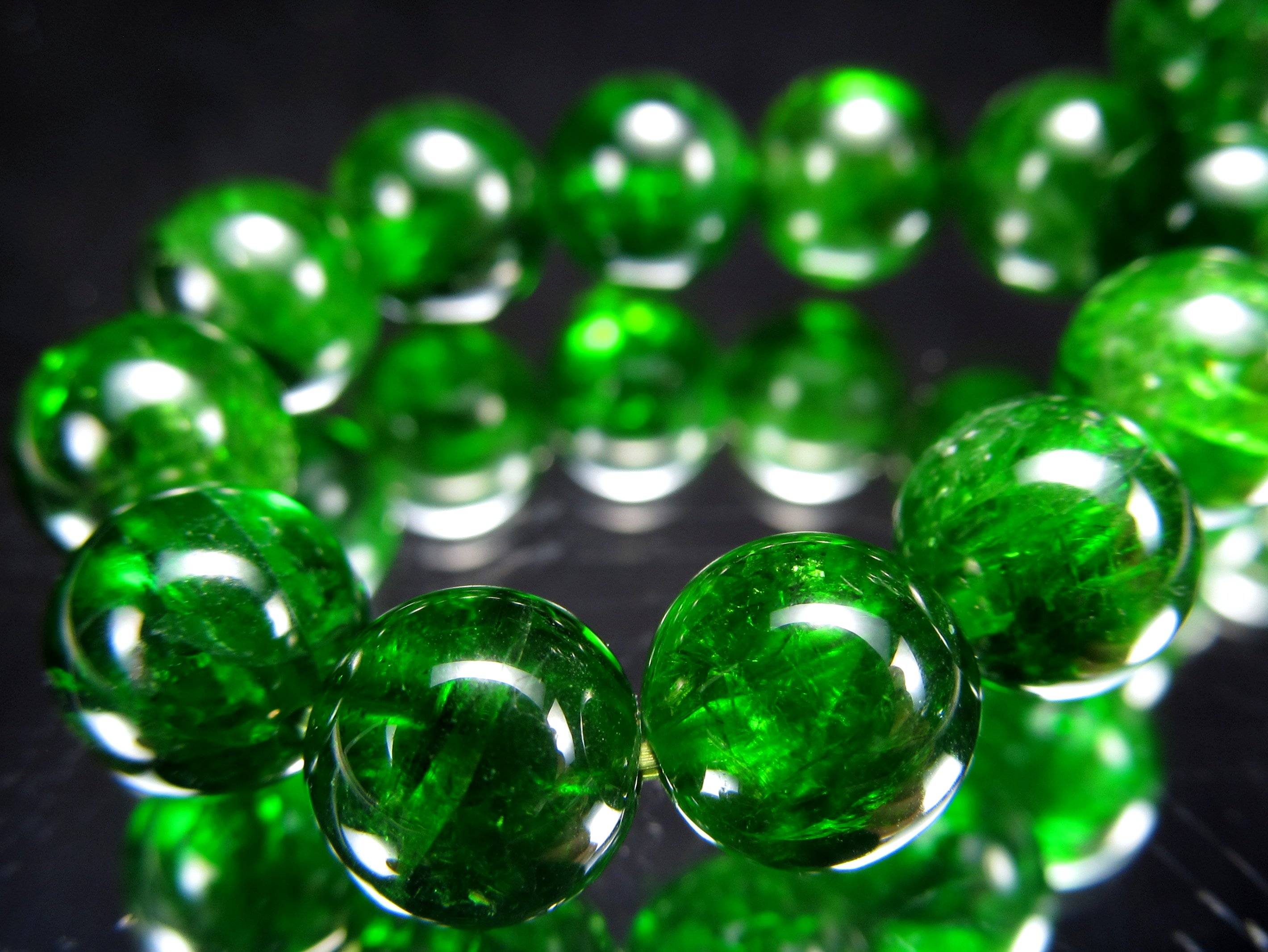 特級緑結びブレスレット 60分鑑定付き グリーンタイガーアイ 6mmブレスレット(GREEN TIGER EYE