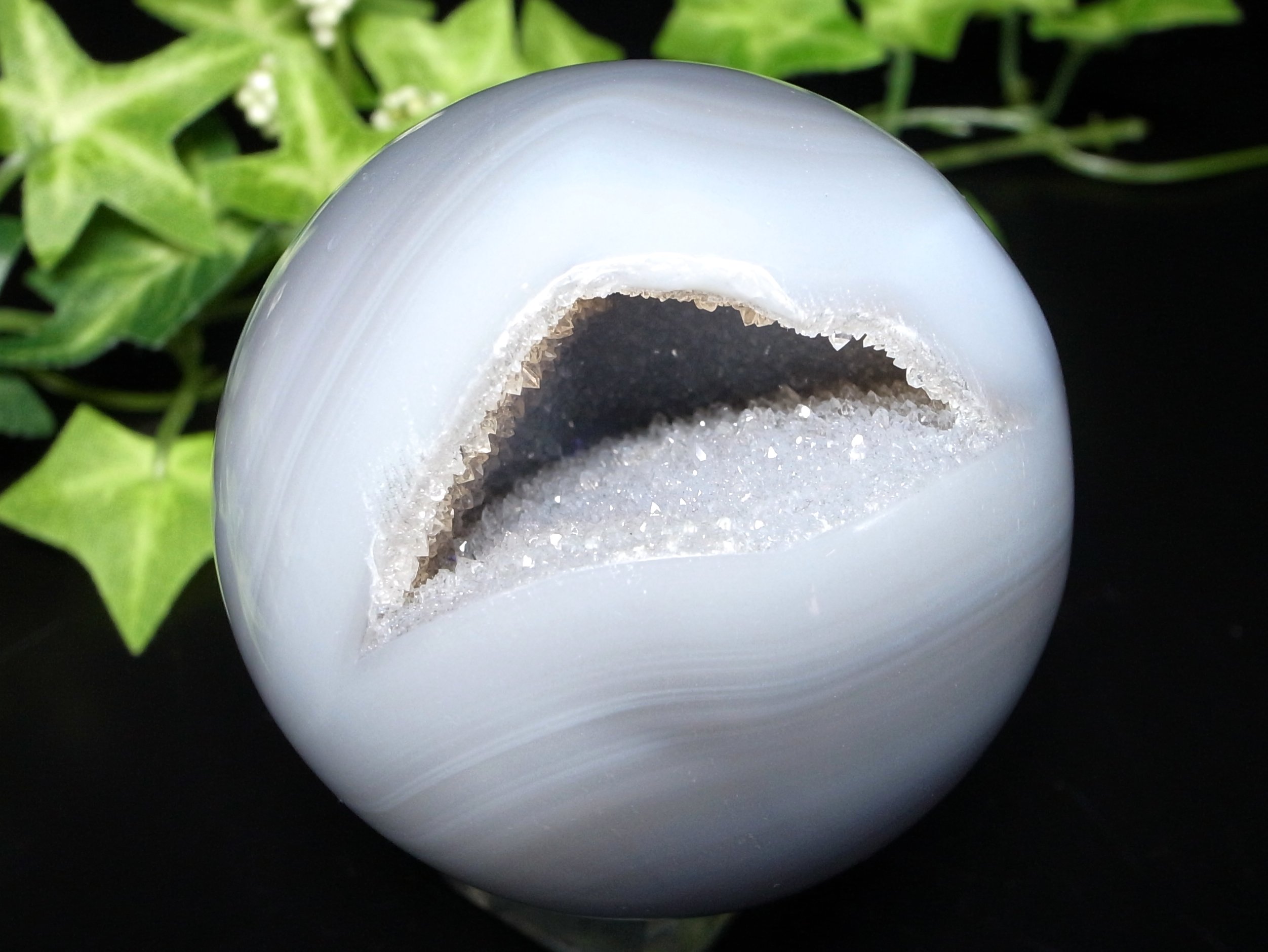 高品質♡ モスアゲート 笑口 スフィア 丸玉 ジオード 74mm 苔瑪瑙 天然石 高品質♡ モスアゲート 笑口 スフィア 丸玉 ジオード 74mm 苔