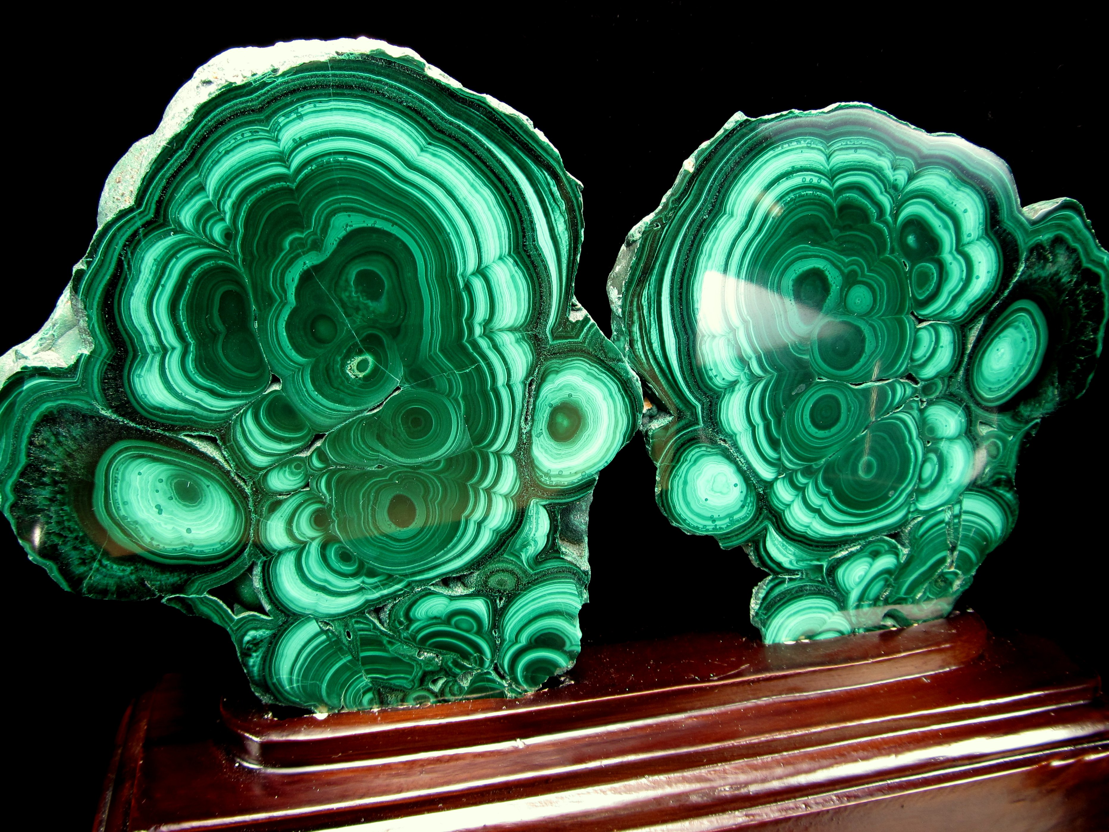 マラカイト 原石 茶色　円形模様 ok-79429-s-g.jpg