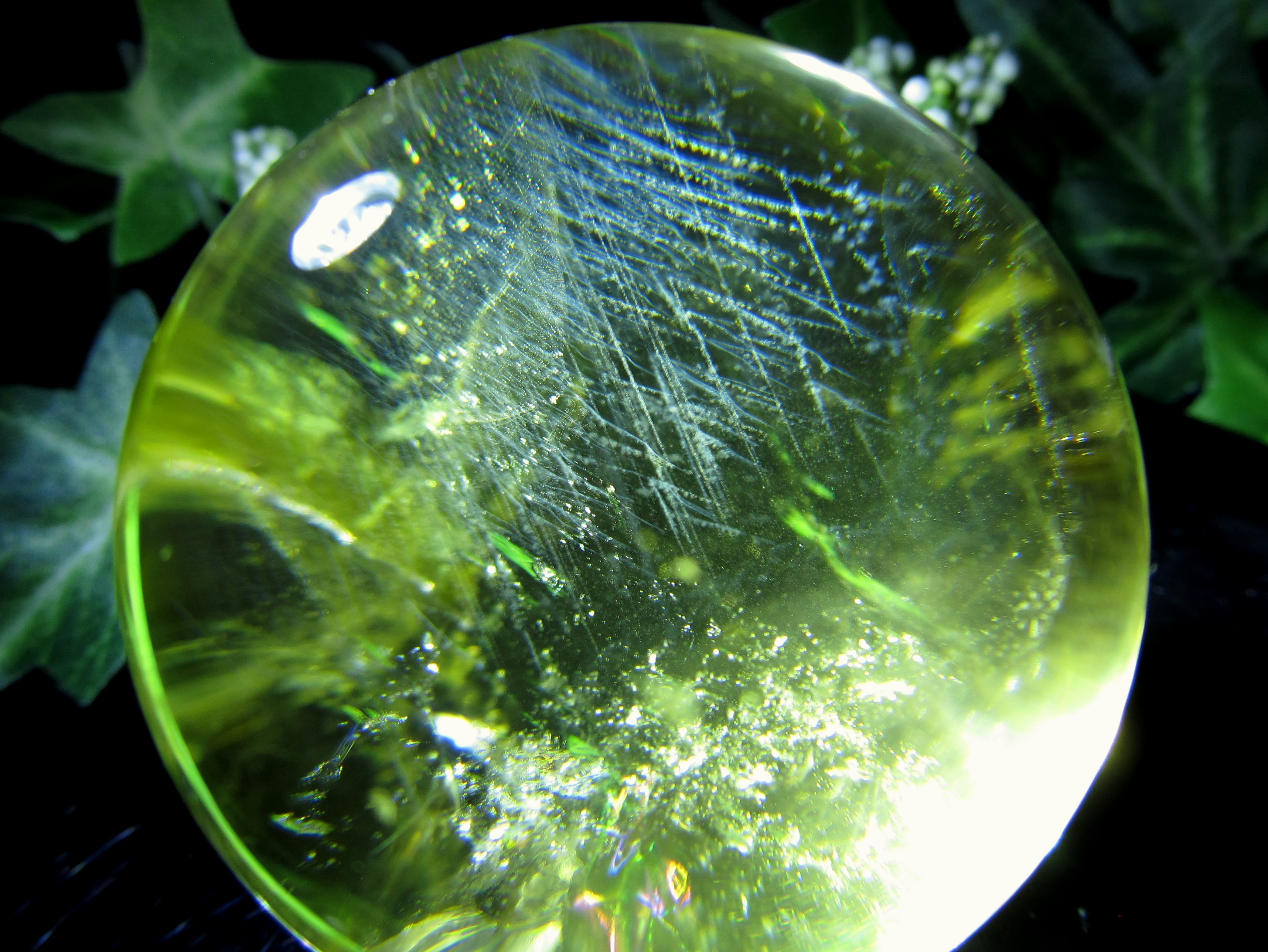 楽天市場】○超透明 S級 虹入り！【シトリン 丸玉 台座付き】直径約