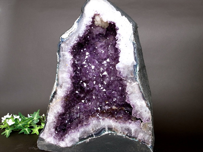 楽天市場】○カルサイト共生！【アメジスト ドーム】高さ 265mm 重さ