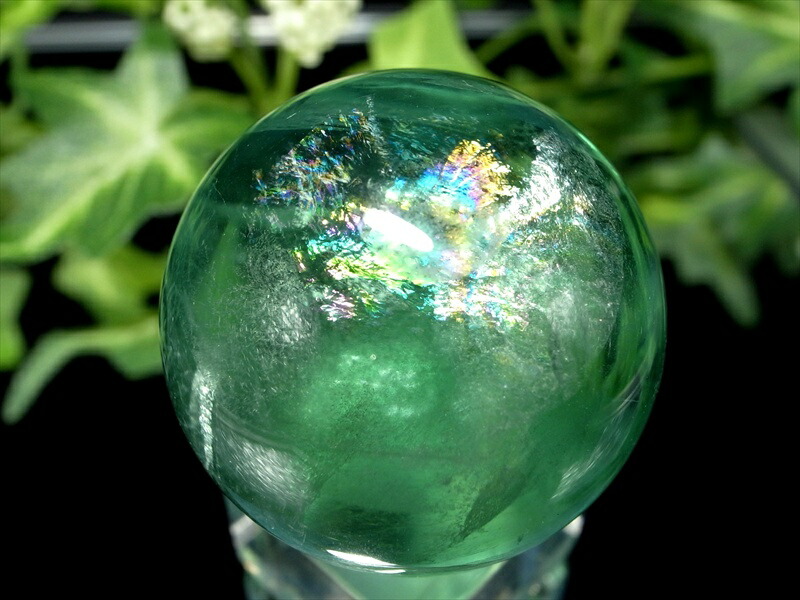 グリーン フローライト 台座付き 楽天市場】【台座付き】グリーンフローライトAAA 約74mm(5)＜天然石