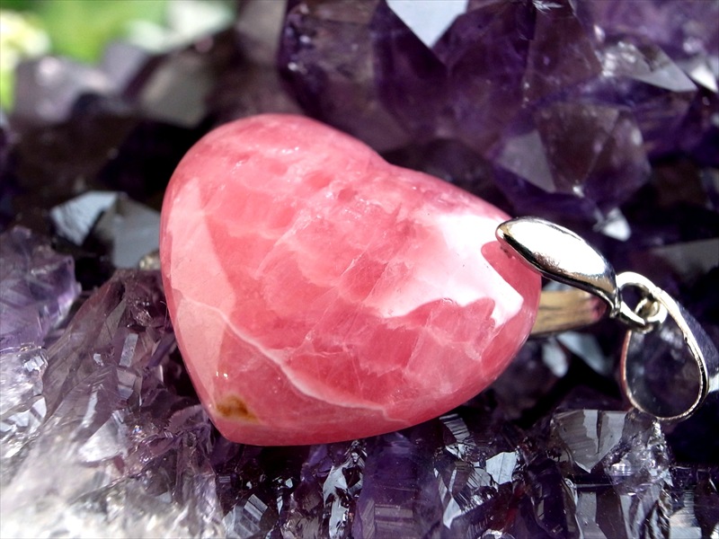 楽天市場】【一点物】【高品質】インカローズ ハート ペンダントトップ