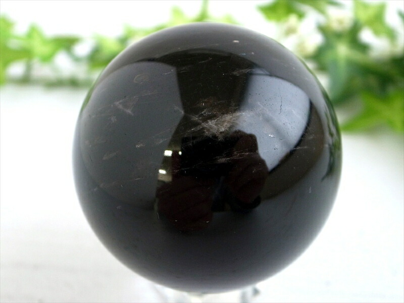 楽天市場】○ 漆黒の丸玉【スターモリオン 黒水晶 丸玉 台座付き】重さ