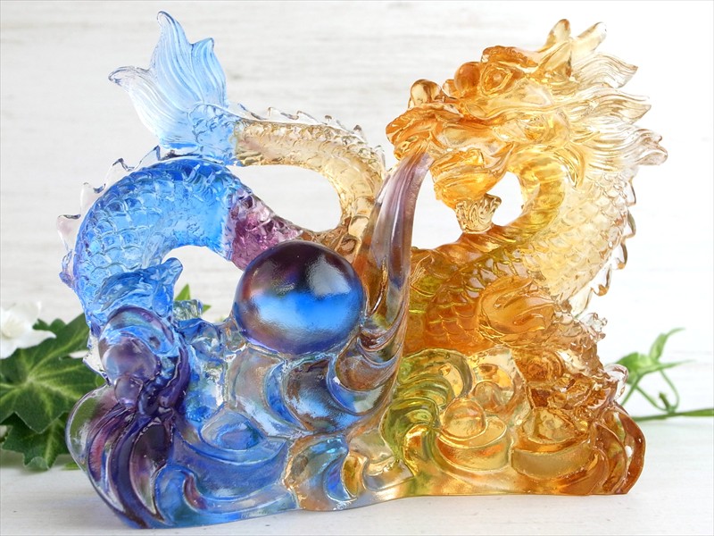 楽天市場】○【龍神 ラピスラズリ 龍彫刻置物】高さ約66.5mm 約265g