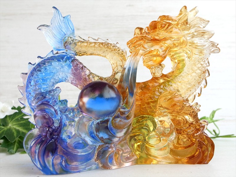 楽天市場】○【龍神 ラピスラズリ 龍彫刻置物】高さ約66.5mm 約265g