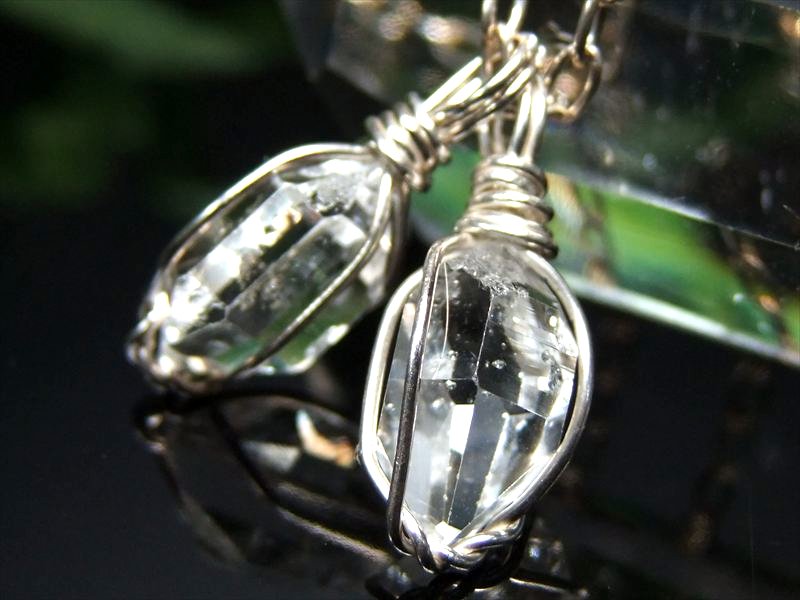 楽天市場】○S【ハーキマー結晶 スイングピアス】シングルタイプ（左右