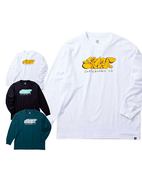 【大きいサイズ】TAG長袖Tシャツ【ELEMENT(エレメント)】メンズ 3L/4L/5L/6L ビッグサイズ ストリート感