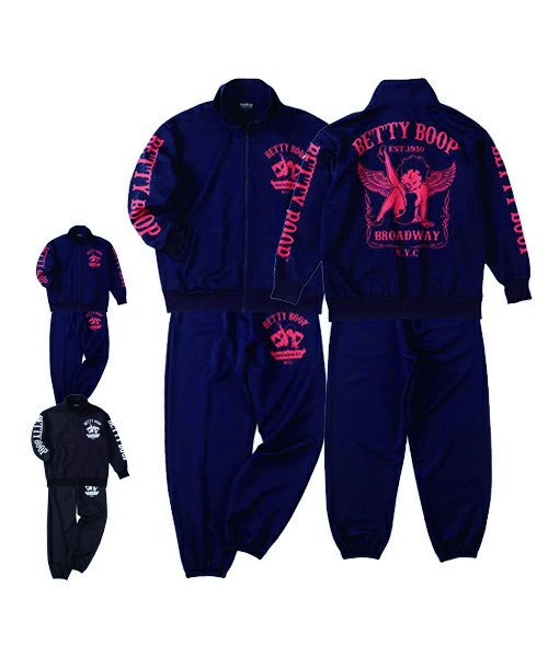 楽天市場】ボンタン ジャージ 黒[特攻隊長刺繍金] メンズ セットアップ