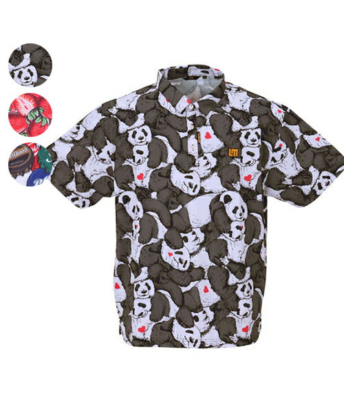 FILA GOLF メッシュカモフラジャガード半袖シャツ kg5