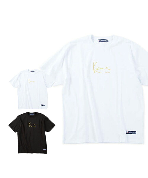 【大きいサイズ】天竺半袖Tシャツ【KARL KANI(カールカナイ)】メンズ 3L/4L/5L/6L/8L ビッグサイズ