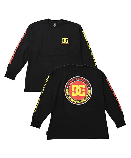 【大きいサイズ】DCSHOES×新日本プロレス NJPW 長袖Tシャツ【DCSHOES(ディーシーシューズ)】メンズ 3L/4L/5L/6L ビッグサイズ