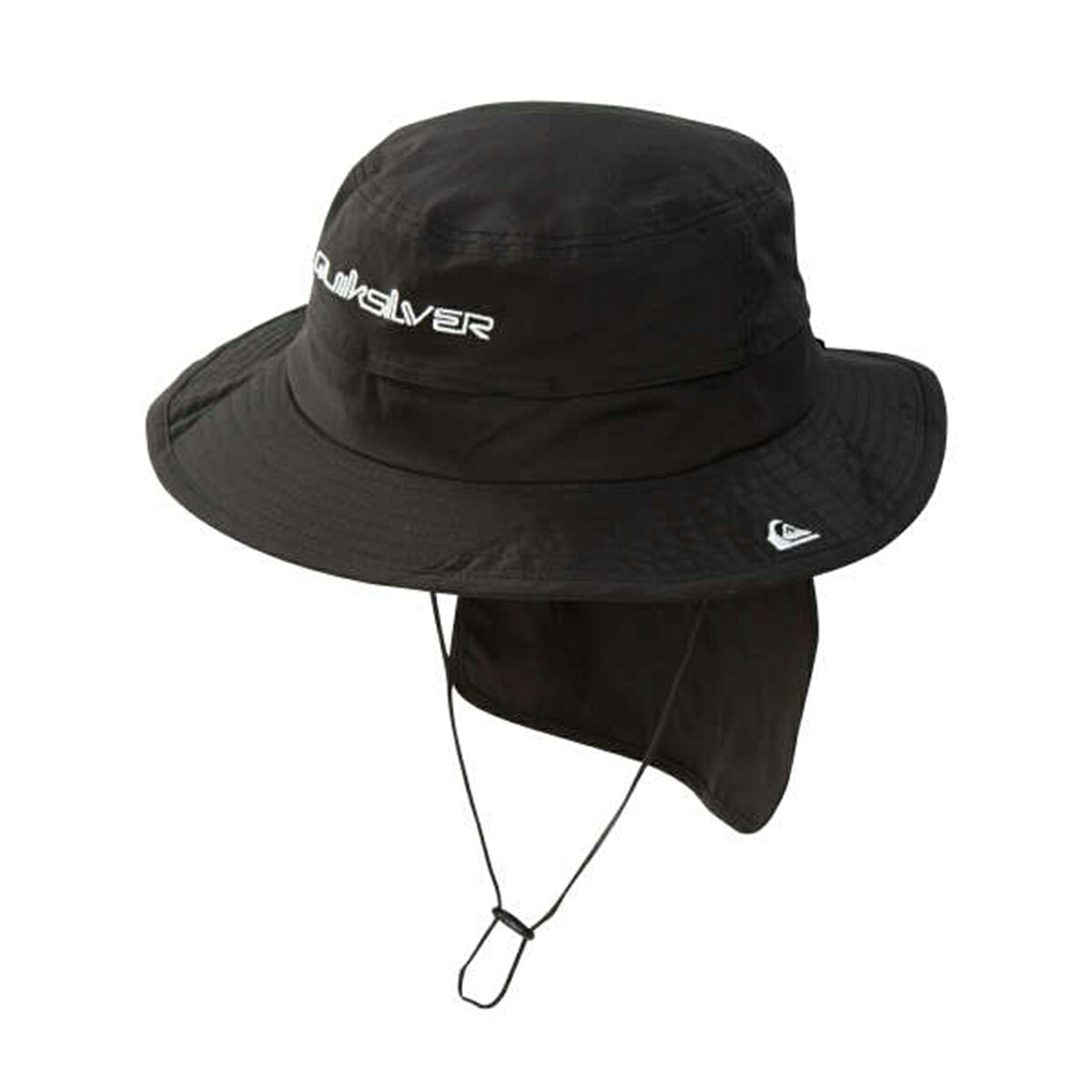 【惜しみ無い大いさ】WR UV WATER BEACHかぶり笠【QUIKSILVER(クイックしろがね色)】メンズ 4L ビッグ大いさ UVCUT(UPF50+) 撥水製造 ハット-メンズ帽子