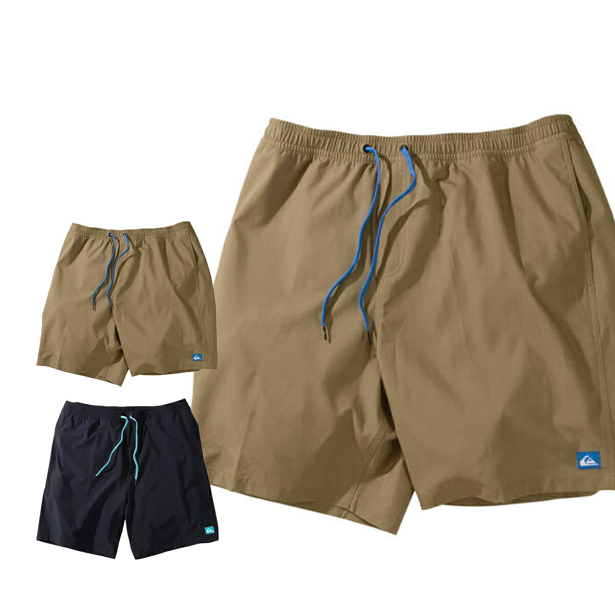 【馬鹿でかい大いさ】SOLID VOLLEY 19NB水陸両用さる股引き【QUIKSILVER(クイックしろがね色)】メンズ 3L/4L/5L/6L ビッグ大いさ 水陸両用