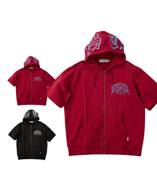 【大きいサイズ】半袖フルジップパーカー【NESTA BRAND(ネスタブランド)】メンズ 3L/4L/5L/6L/8L ビッグサイズ