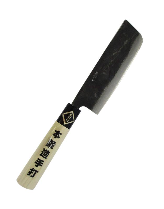 楽天市場】「土佐清龍作」黒打菜切包丁（両刃）16.5cm : 有限会社 西山