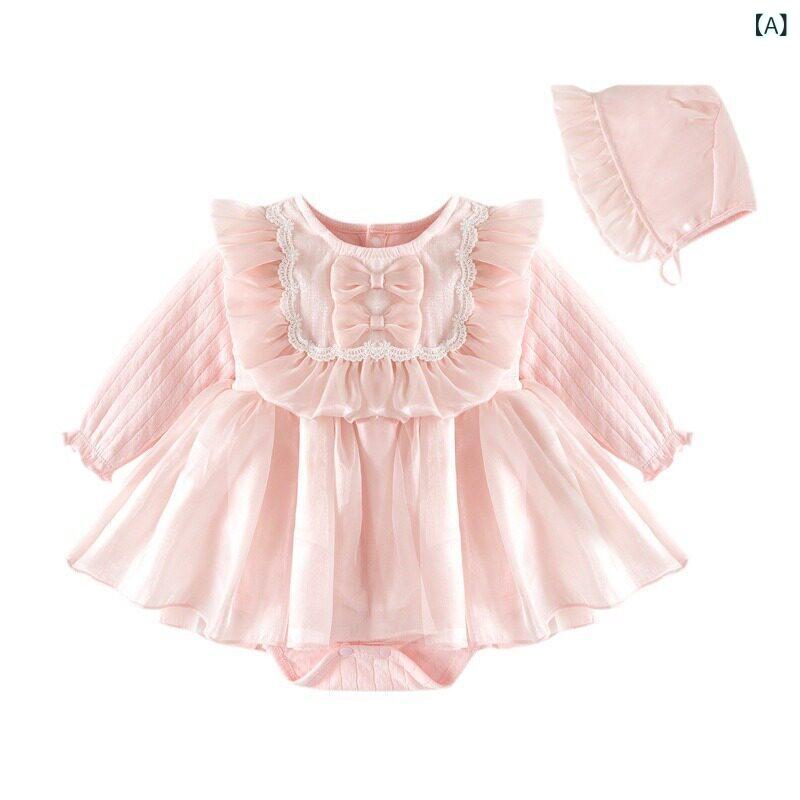 ベビー かわいい ドレス 1ヶ月の ベビー 服 春秋服 百日 ガールの 軽い 高級 宮殿 プリンセス ドレス 1歳の 誕生日