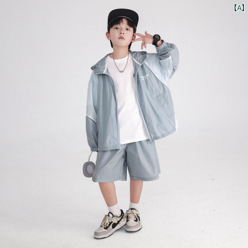 キッズ 篭球 御召しもの お坊っちゃん 夏服 ドパミン 速乾 運動競技 日焼押しとどめる 背広 2025 ちびっ子用 夏の 冷やりとしたな 服