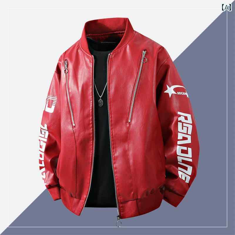 メンズ ライダース 今季 ライダージャケット 男性用 アメリカン レトロ レザージャケット で クールな スタイル バイクに 乗る ベースボール ジャケット メンズ 秋冬 コート。