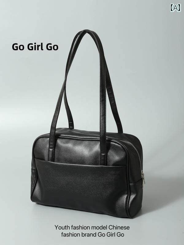 レディース バッグ ハンド Go Girl Chocolate ユニフォーム ブリーフケース レディース 2025新 レトロ大容量 通勤 ポータブル ショルダーバッグ