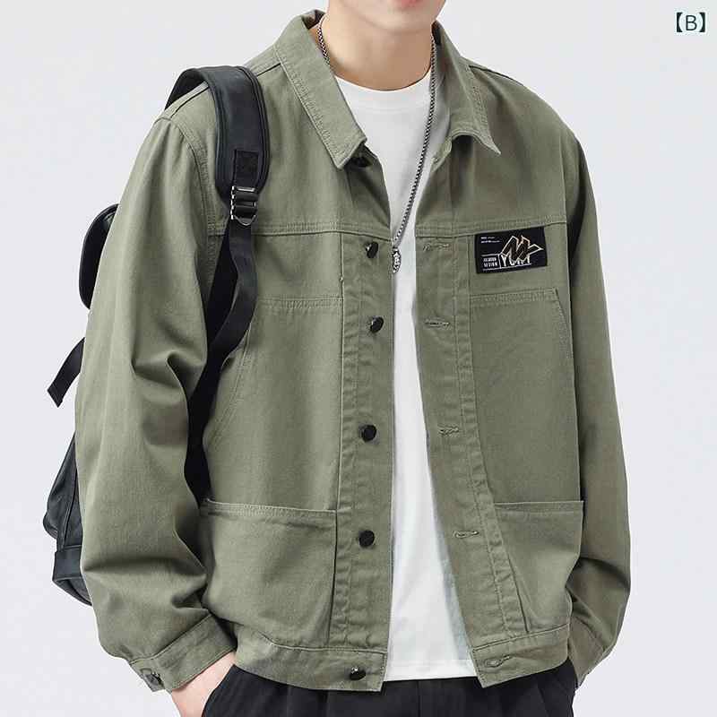デニムジャケット　メンズ　シャツ 綿 春秋 ck デニムジャケット メンズ 2025 ワークウェア ジャケット メンズカジュアル トップス