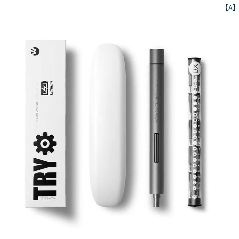 ドライバーセット 工具 WOWSTICK 1 F 精密 小型 充電 式 電動 ドライバー ハンドヘルド スマートフォン 修理用
