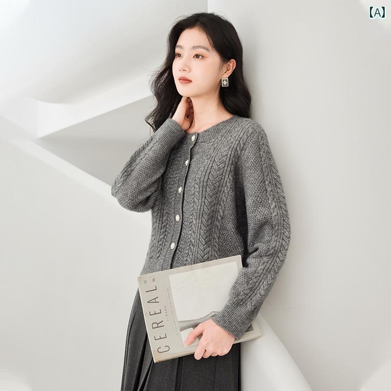 レディース ニット セーター 2024年冬品。香影アウトレットから登場した女性用編みセーター。シルエットが美しくスリム化光沢のあるシャイニーカラーのニットセーター。気品あふれるトップスです。