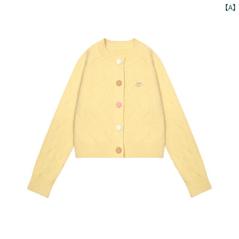 NTOTの花柄の刺しゅう入り口・入口の愛くるしげ名取り草付き添い人遊撃手丈ジレー。落っこちる肩先で今めかしいな秋ニットトップス。