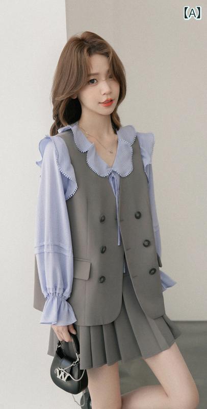 エレガントなミニドレスセットで小柄なお姫様のような魅力を演出する。高級感溢れる若見えファッションシックミニマルな雰囲気を演出するコーディネート。|サポートシェアグローバル