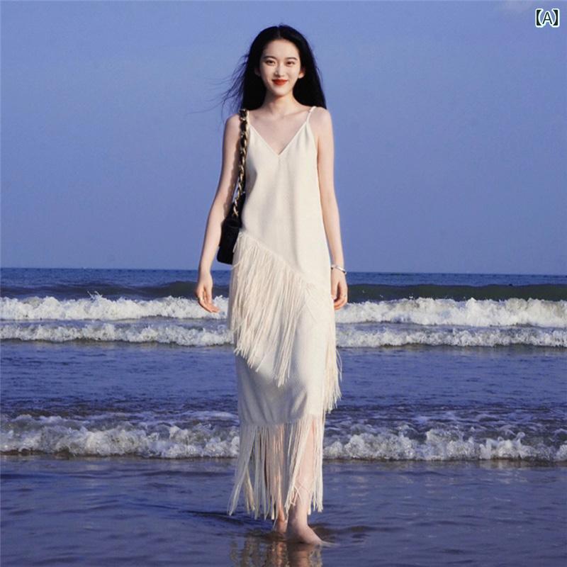 ワンピース ドレス レディース 写真 撮影 スーパー フェアリー ビーチ スカート 女性用 夏 三 亜 海辺 休暇 ドレス ハイエンド サスペンダー ロング スカート 旅行 服｜サポートシェアグローバル