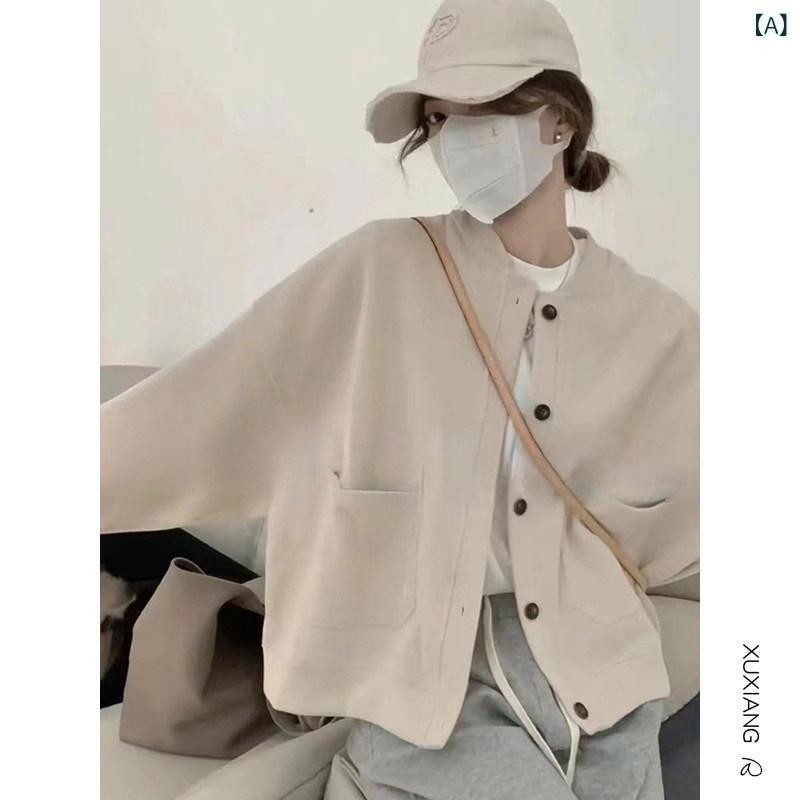 ニット レディース カーディガン ニット レディース カーディガン 2025 春秋 レディース ショート ジャケット カーディガン セーター ベースボール ウエスタンスタイル ホット スタイル トップス レディース 服