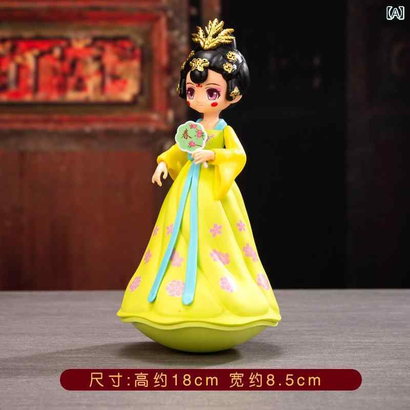 ホビー　雑貨　装飾品 西安の ネットの 唐代の タンブラー 少女の 創造的な 家庭用 家具 人形 陝 西 省の 観光 土産