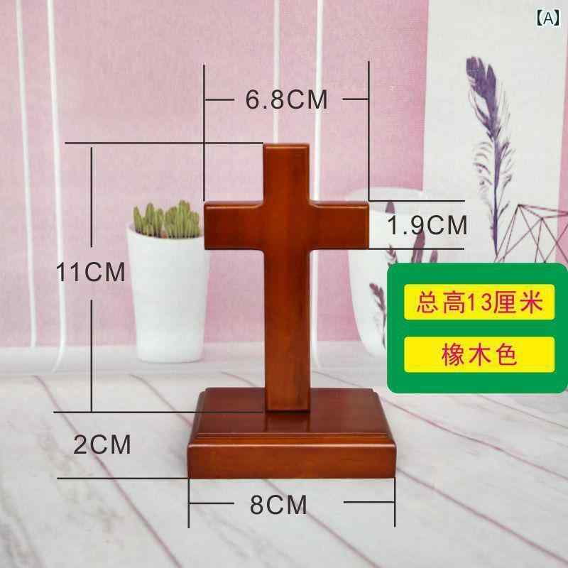 ホビー　雑貨　装飾品 オーク 無垢材の 十字架 飾り 教会 用品 家庭用 装飾品 小さい 贈り物 7,044円