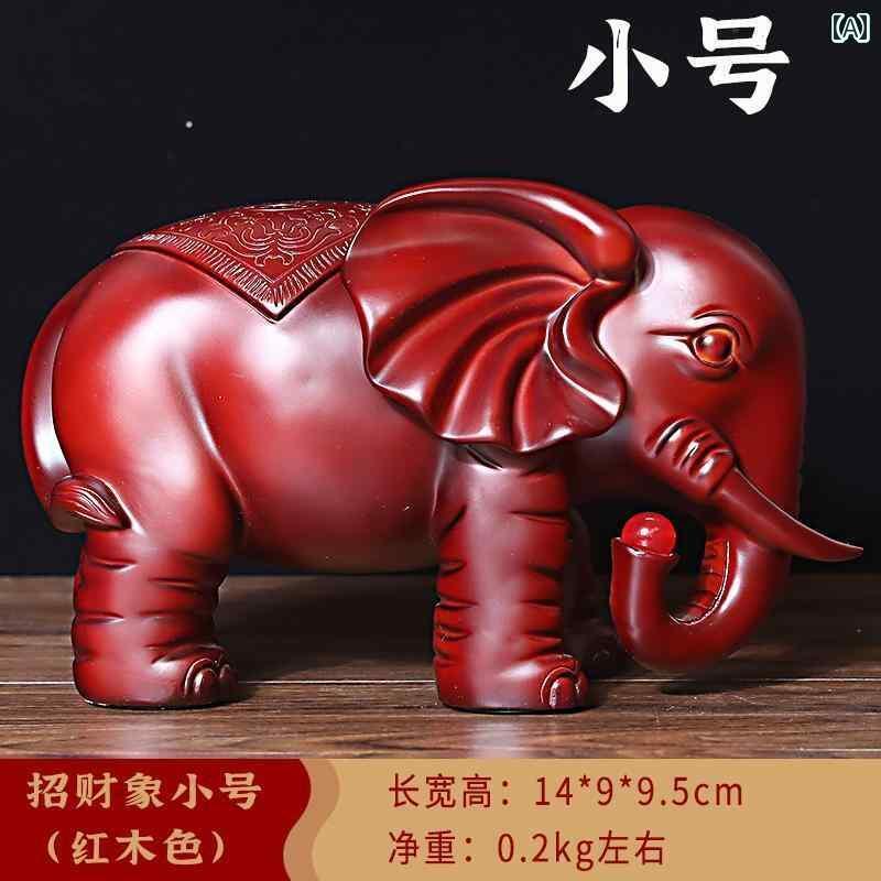ホビー　雑貨　装飾品 幸運の 象の 飾り リビング ルーム ポーチ テレビ ワイン キャビネット オフィス クラフトの 装飾 新築 祝い オープニング ギフト