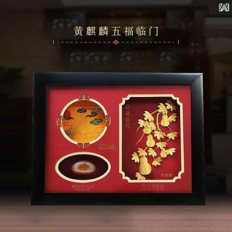 ホビー　雑貨　装飾品 南京 特産 雲 錦 玉 花 石 金箔 金 陵 三 宝 特製 海外 旅行者への 贈り物 ギフト