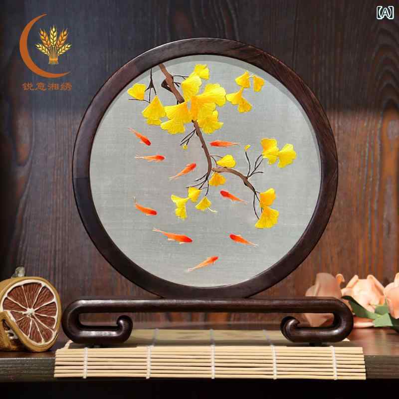 雑貨　装飾品　 湖南 刺繍な 刺繍 ギフト 装飾品 チャイナ風 特色 ホーム アクセサリー 誕生日 プレゼント