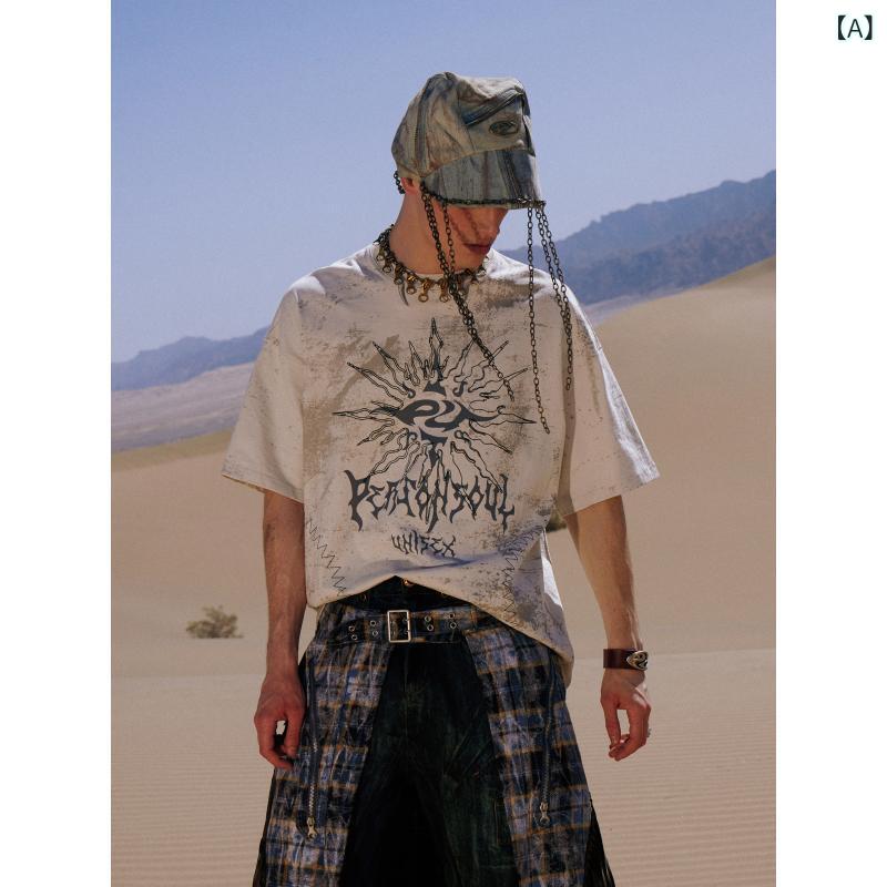 ティーシャツ メンズ 今めかしい PERSONSOUL * 24 SS サン トーテム 刺しゅう ステはたご屋 半袖 ティーシャツ