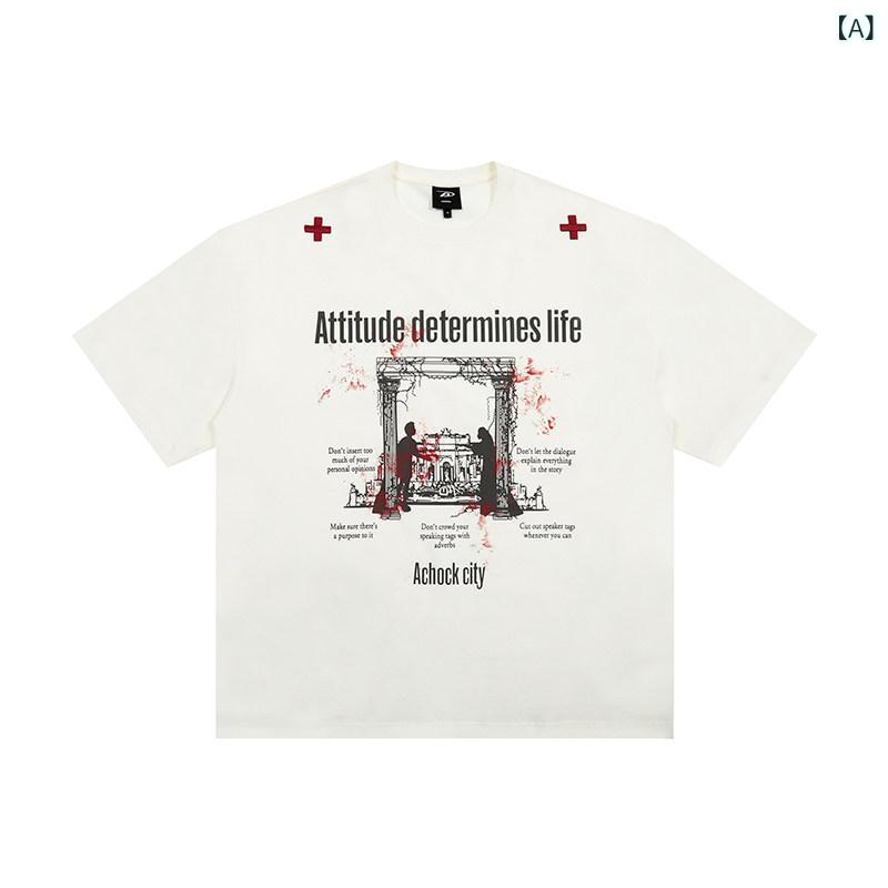 ティーシャツ レディース 愛くるしげ 【 Achock 公式的 バス発着場】 アメリカン 刷り上げる 半袖 ティーシャツ 男女兼用 2025 表どおり 流行り物 好一対 トップス