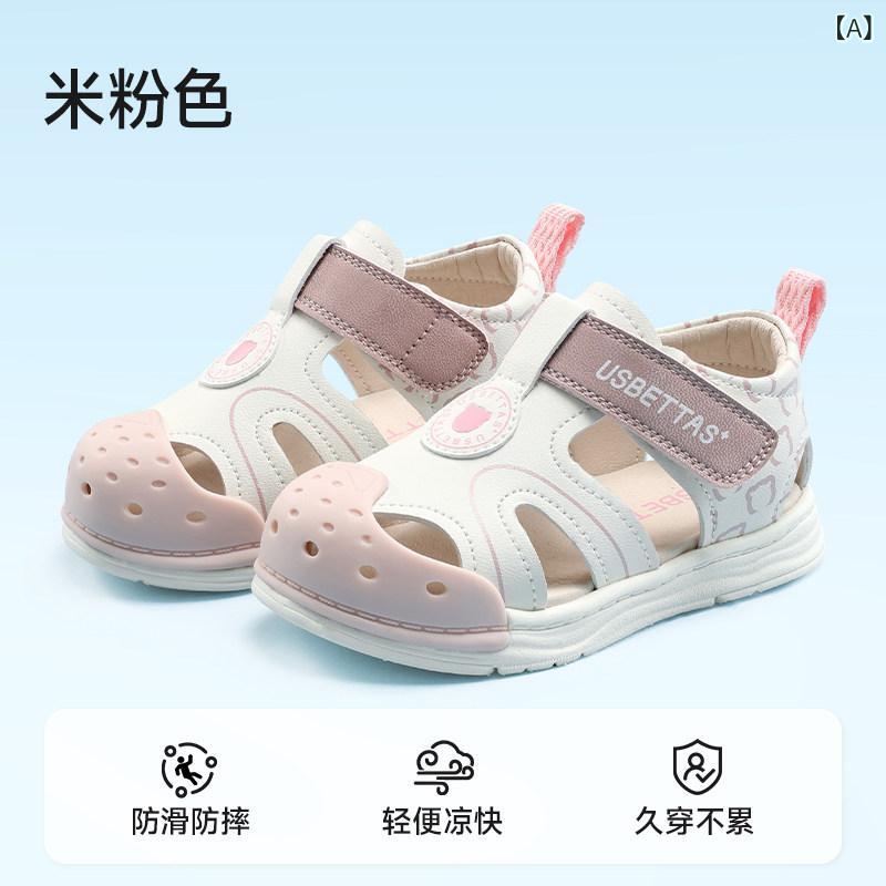 赤ちゃん　靴　シューズ 男の子 女の子 赤ちゃん 幼児 小さいお 子様向け ベタ セの 夏用 通気性 サンダル 柔らかい 底の つま先が 閉じた 滑り止めの 幼児用 シューズ 子供用 機能
