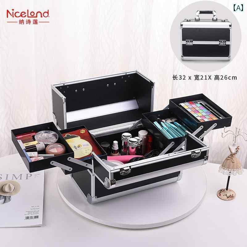 メイク　道具　セット　 NICELAND コスメボックス ポータブル大容量 コスメ 収納 ボックス ネイルアート まつげ タトゥー ツール 家庭用