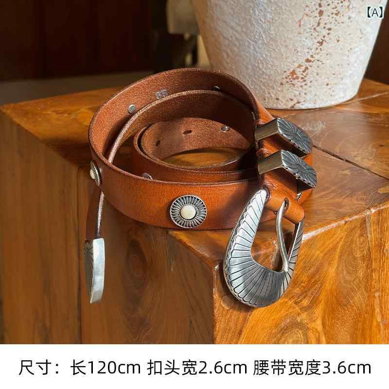 レディース 三尺帯 心地よい 自薦 Puntovita イタリア製 革 金属元素 バックル三尺帯 レトロ 全能
