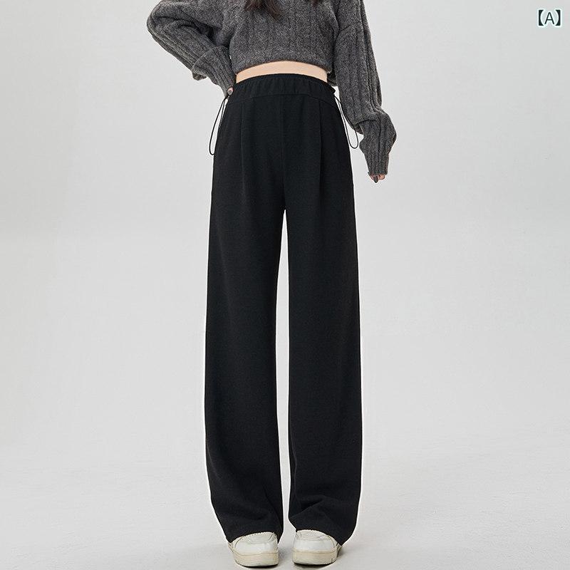 レディース　パンツ　スウェット　 妊婦 パンツ 秋冬 スタイル アウター 冬 裏起毛 厚手 ワイド レッグ 腹 サポートなし 大きいサイズ ズボン 小さい 冬服