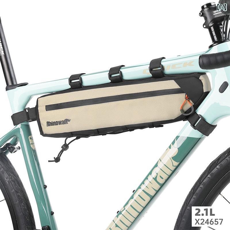 自転車　ホルダー　バッグ Rhino 自転車大容量 トライアングル バッグ グラベル ロード バイク クロス バー サイクリング ダウン チューブ 用品