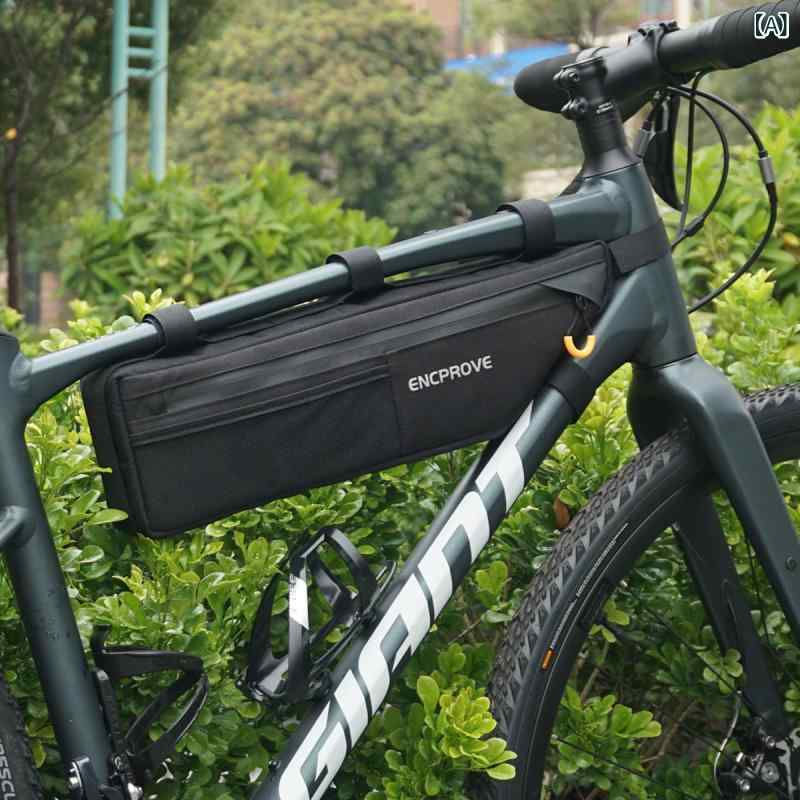 マウンテンバイク　ホルダー　バッグ 自転車 バッグ フロント ビーム サイクリング マウンテンバイク ロード バイク 収納 クロスビーム トップ チューブ フレーム