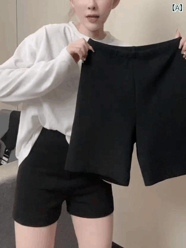 レディース　レギンス　シャーク 夏 薄手 大きめ サイズ レディース 服 2025 アウター レギンス 露出 防止 サイクリング パンツ 太め mm ハイウエスト ストレッチ ショーツ