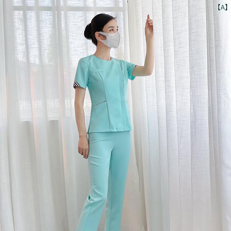 やり方服 美容 診療 お上さん用 歯科 診療所 白衣の天使 服 夏用 美容師 科学技術者 やり方着 御前上等 産婦人科 医 看護 師 半袖