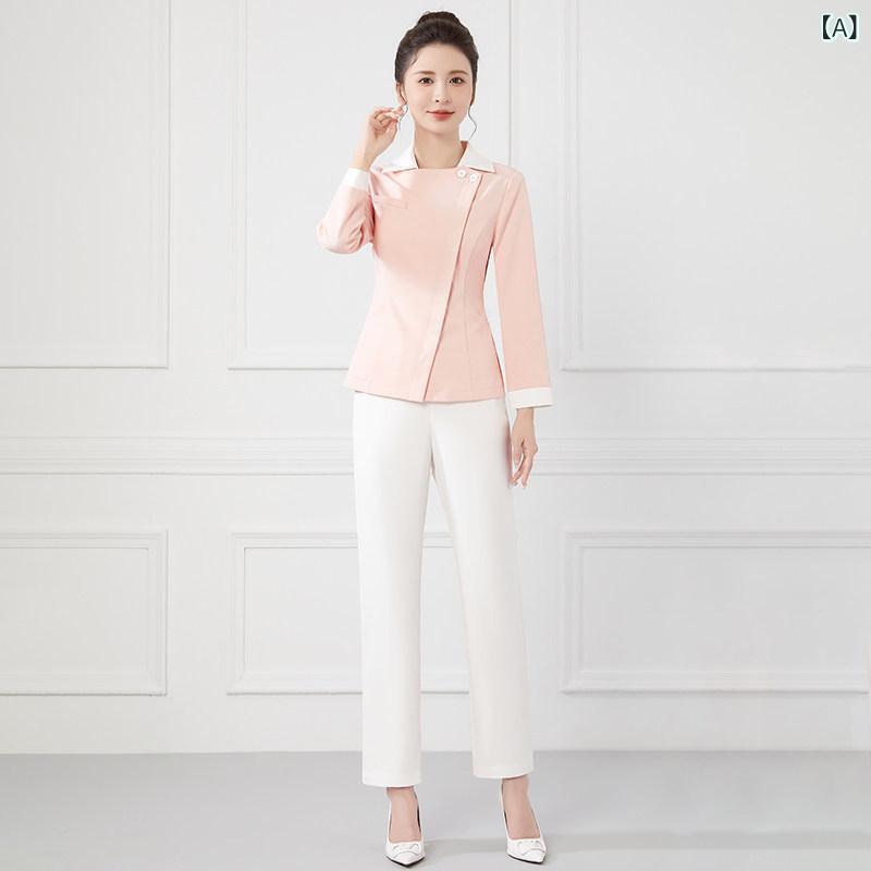 進め方服 美容 診療 御膳上等 診療 美容 向こう正面 口 世話をする 進め方着 お上さん用 秋冬 歯科 診療所 長袖 白衣の天使 ユニフォーム 透き間 背広